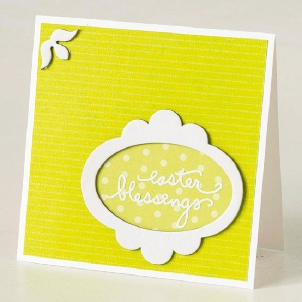 الليمون الأصفر بطاقة عيد الفصح كرافت ورقة الأفكار عادي