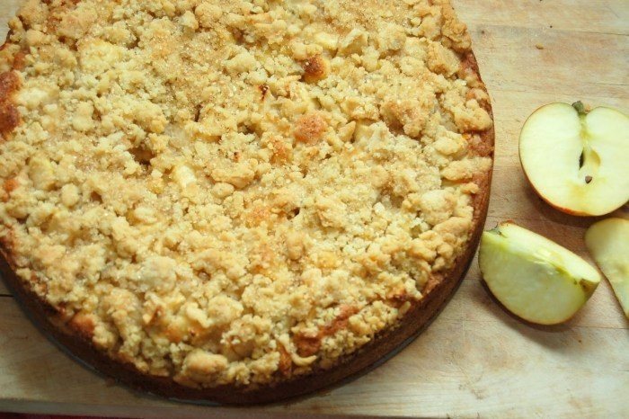 وصفات نباتية للكعك كعكة مرزبانية التفاح ستريوسيل