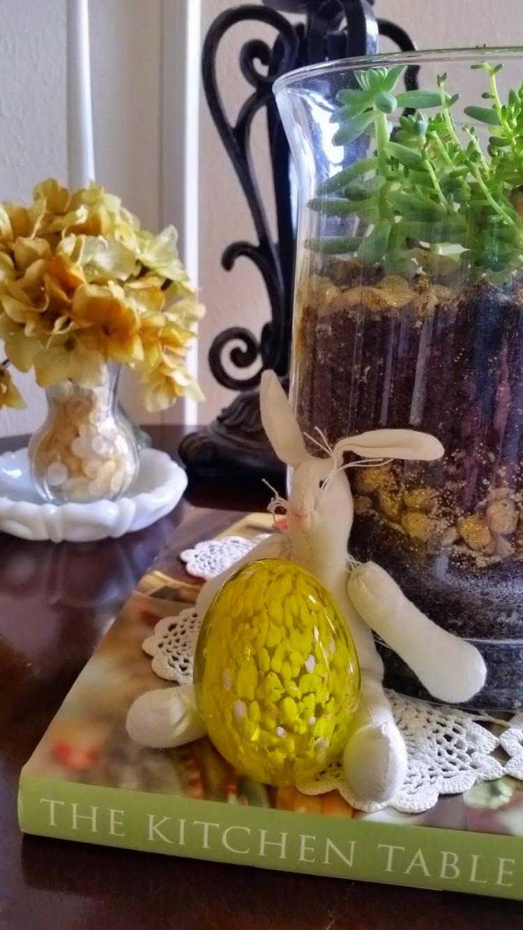 زخرفة بيض عيد الفصح الإبداعي حيوان محشو بالزجاج المنفوخ باليد