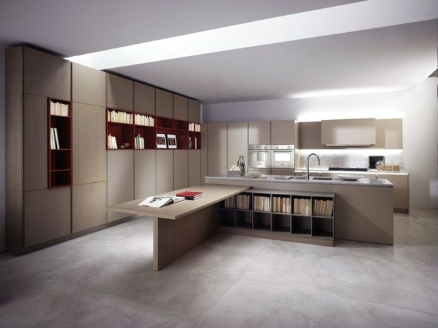 أفكار تصميم المطبخ الحديثة أثاث المطبخ الزاوية كابري
