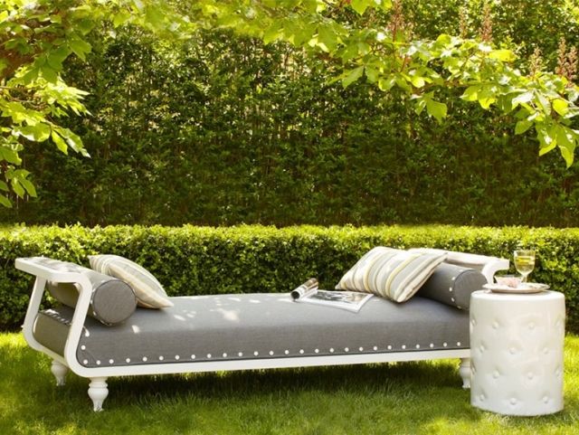 مقعد حديقة عصر النهضة ذوق تنجيد رمادي PARIS Serenite Luxury