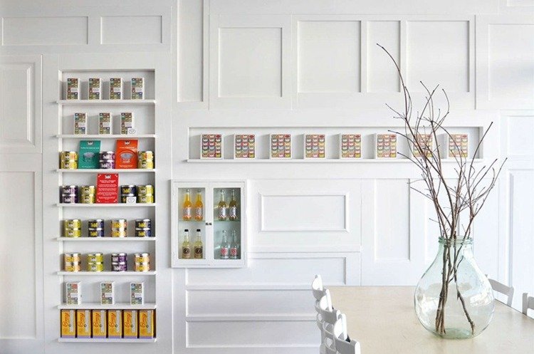 منتجات المطبخ الجرف التصميم الداخلي غرفة الطعام الجدار الأبيض