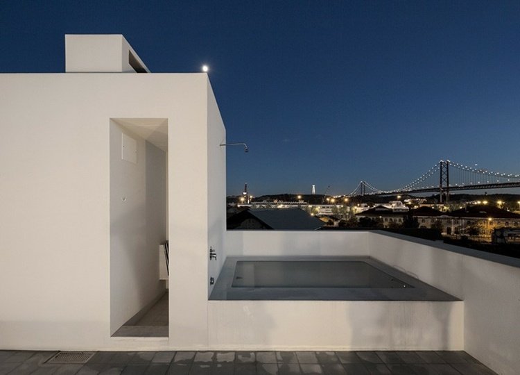 أفكار تصميم حوض الاستحمام تصميم سقف شرفة مساء الجسر