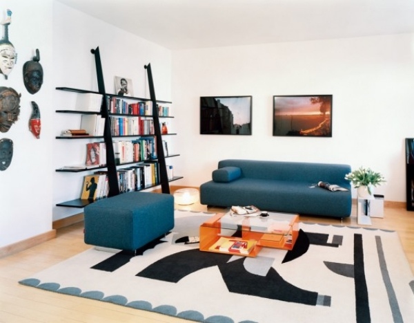 تصميم أثاث غرفة المعيشة باللون الأزرق Classicon-Juno Sofa-Norway كما يقول