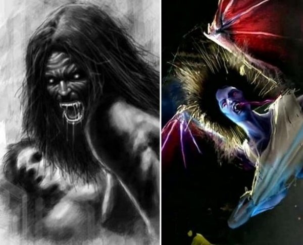 أسوانج أسطورية تشبه الإنسان مخلوق مصاص دماء جزر الفلبين