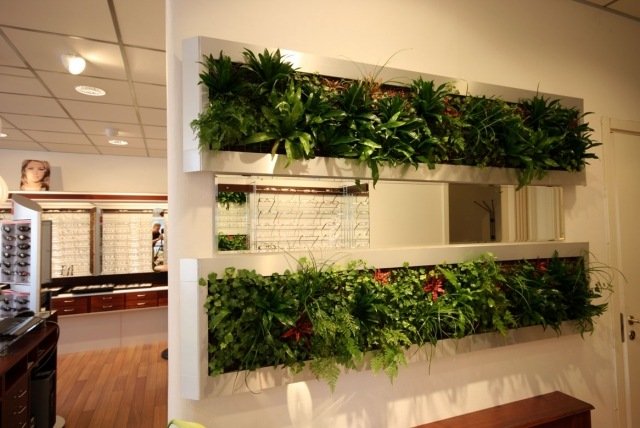 النباتات غرفة المقسم الحاويات الرأسية ديكو الحديثة