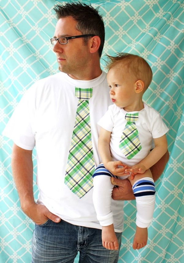 قمصان متطابقة للأب والأطفال ساحرة-عصرية-مريحة