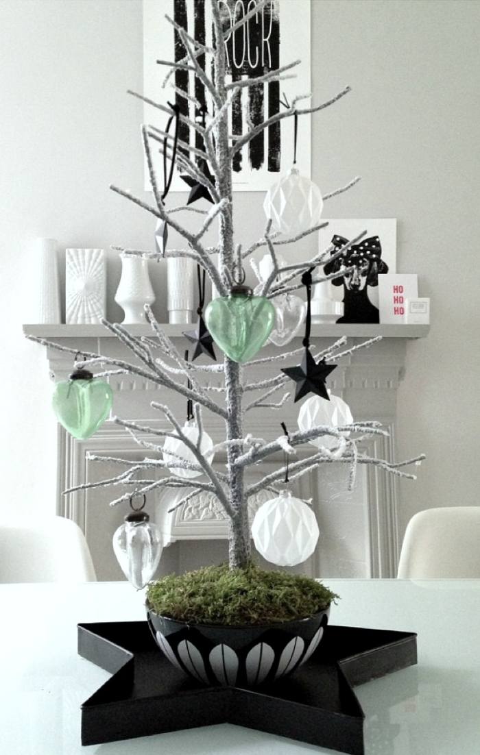 عيد الميلاد الديكور الاسكندنافية مصغرة التنوب شجرة الطحلب