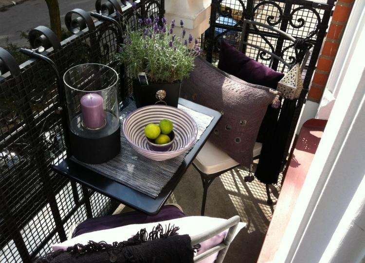 تصميم الشرفة - طاولة - قابلة للطي - بنفسجي - ديكو - لافندر