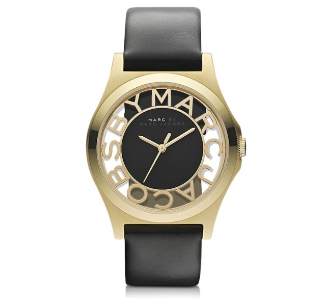 ساعة معصم جلد أسود تفاصيل الطلب نسخة ذهبية