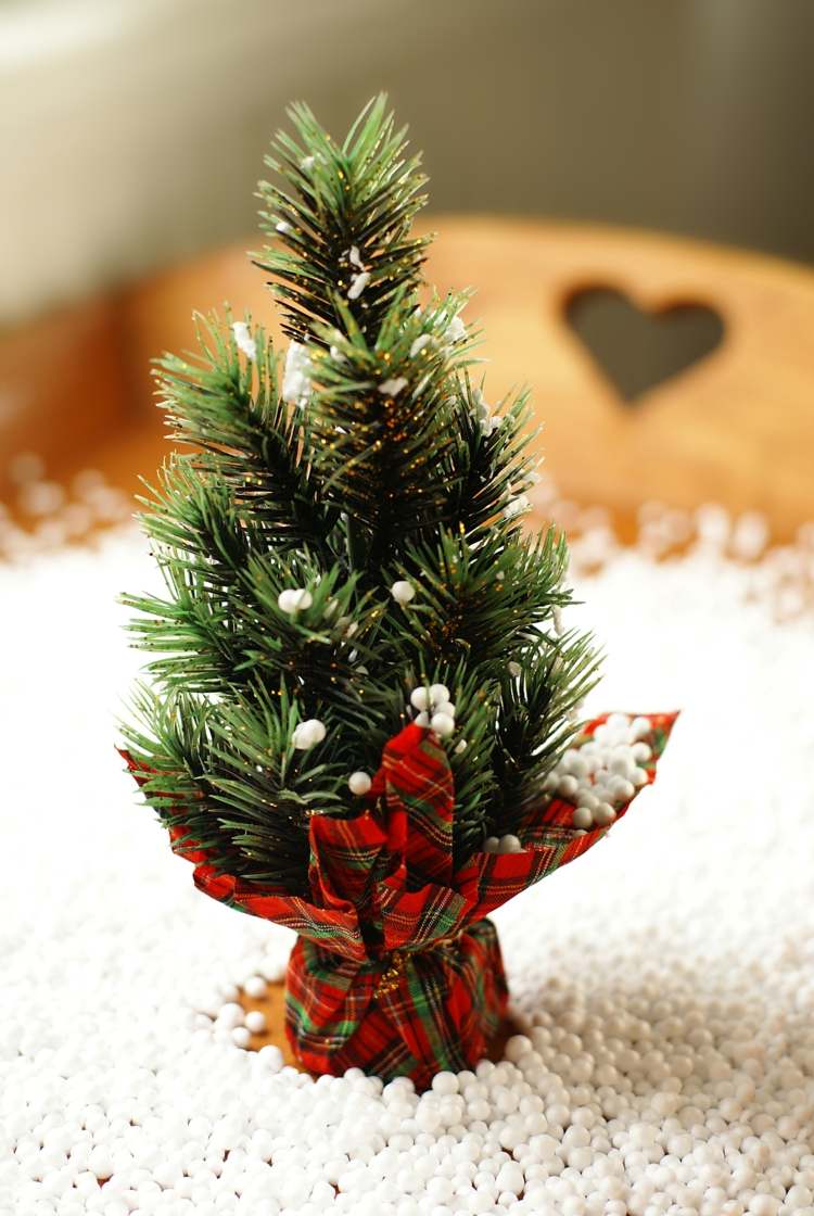 أفكار زينة عيد الميلاد شجرة عيد الميلاد نسيج صغير تغليف متقلب أحمر أخضر
