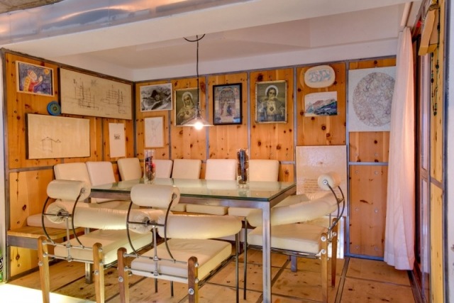 أثاث غرفة الطعام ، مجموعة جلوس ، مقعد ، كراسي خشبية ، خشب الصنوبر ، Heinz-Julen-Loft
