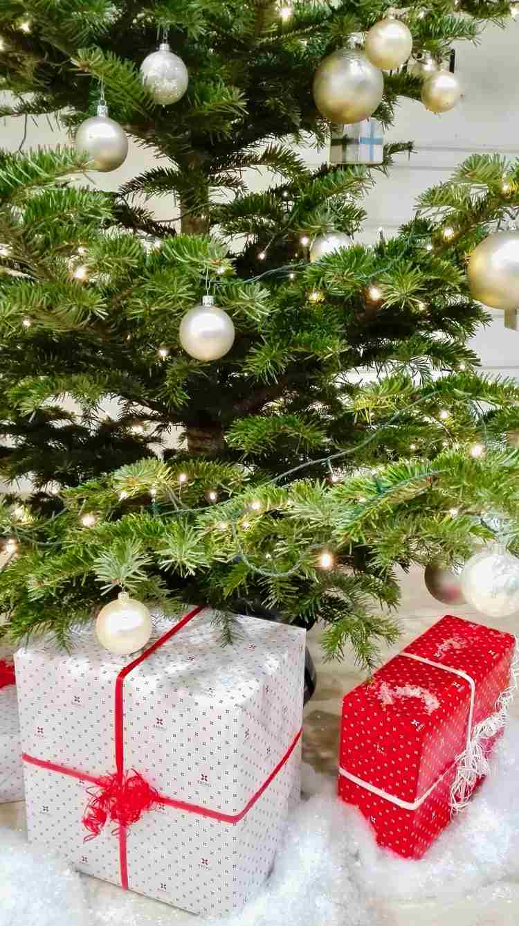 أفكار هدايا عيد الميلاد التعبئة والتغليف شجرة عيد الميلاد