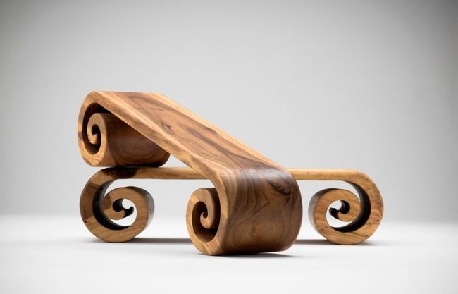 فريد من نوعه Creation-Möbel Accessoire بتصميم يموج صامت للطاولة