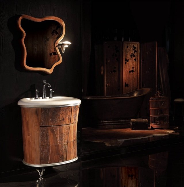مجموعة أثاث حمام-فانيليا-سماء-أنيقة-مصنوعة-من-خشب-صلب-تصميم-متنوع