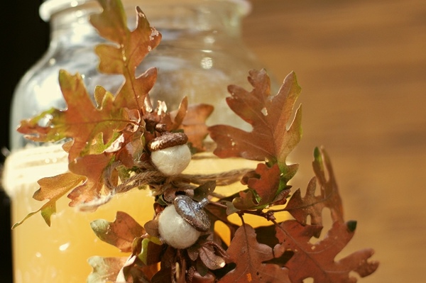 خريفي تزيين أوراق الخريف بلوط