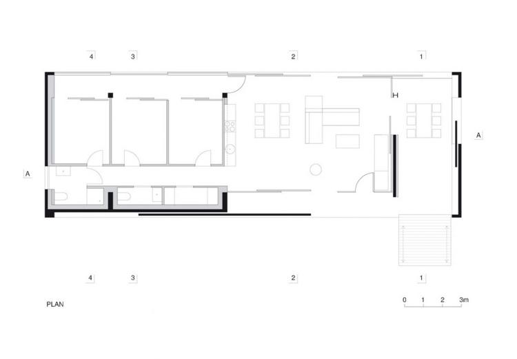 تصميم خرساني - داخلي - خارجي - خرساني - مخطط - أرض - تقسيم الغرفة