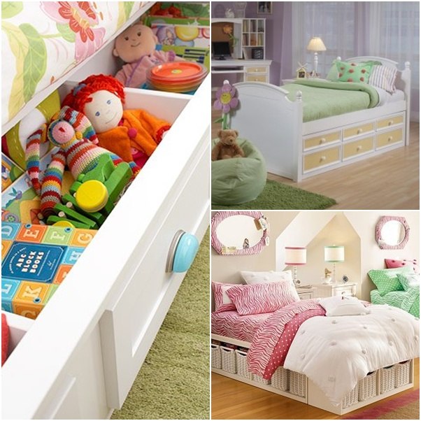 سرير مع سرير بوكس-مساحة-موفرة-فكرة-غرفة اطفال