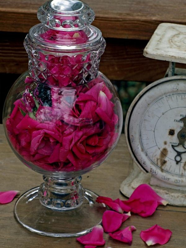 الورود صيدلية الزجاج الوردي الديكور غرفة المعيشة أنيقة