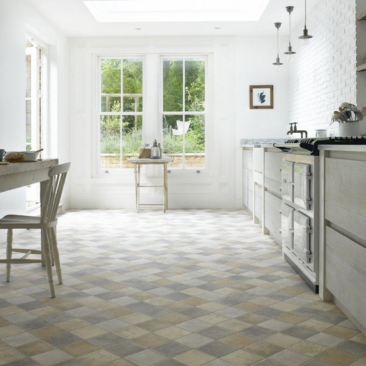 ارضيات المطبخ PVC-floor-ground-floor-large-window-white-brick-wall