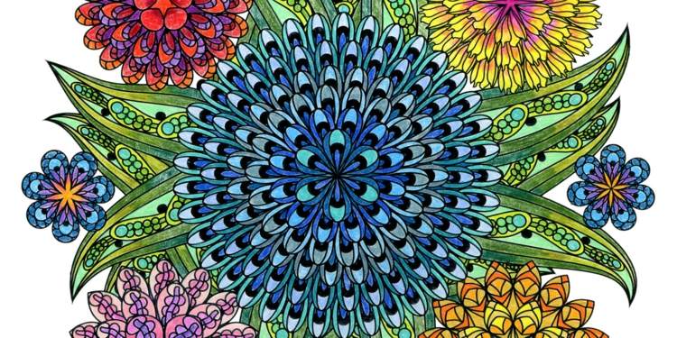 ألوان ماندالا ملونة زهور زخارف صور معلومات