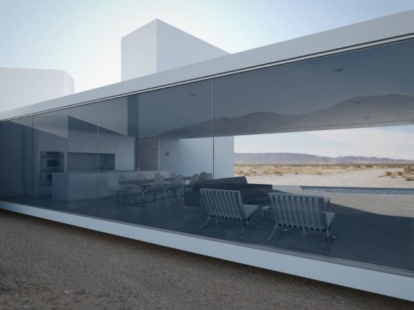 تصميم منزل مبتكر من قبل إدوارد أوجوستا الجدار الزجاجي