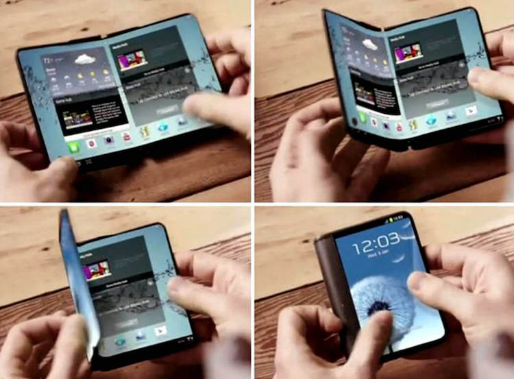 هاتف ذكي فائق جديد قابل للطي سامسونج جالاكسي x حجم اليد