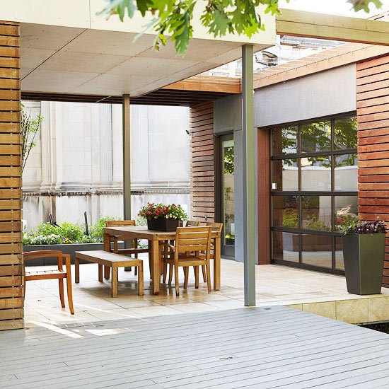 15 فكرة لتصميم أثاث الحدائق بجوار المدخل