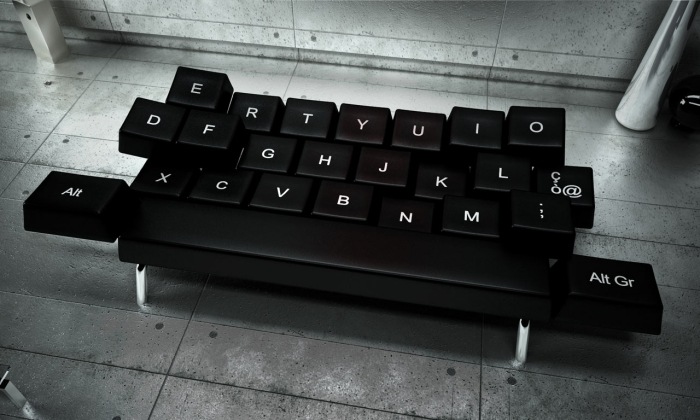 لوحة مفاتيح صوفا qwerty zo-loft- مسند ظهر مرن