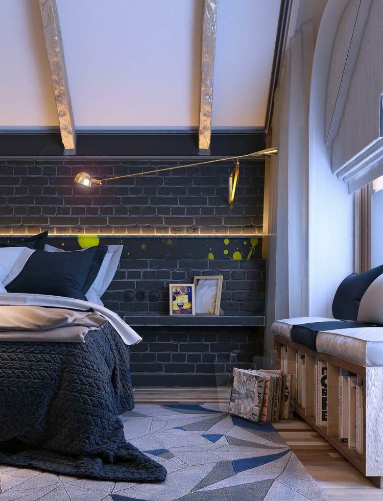 ديكور-غرف نوم-إضاءة-لهجة-أضواء-خرافية-فن-صور-سرير-مقعد