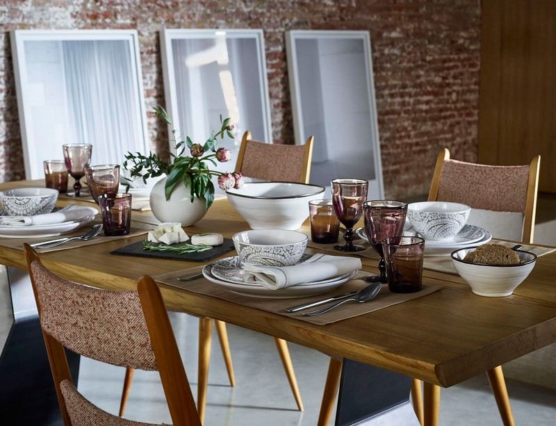 زينة لطاولة زنبركية-خشب-طاولة سفرة-مزهرية-زهرية-اواني زجاجية