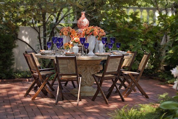 تزيين طاولة الحديقة - أفكار الاحتفال بالعائلة الخريفي