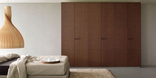 خزانة ملابس خشبية مع سطح مزيت بأربعة أبواب - توفر مساحة تخزين كبيرة - olivieri SYSTEM-360 °