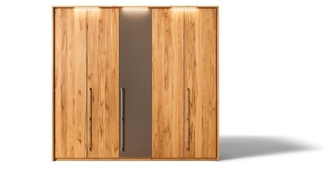 أثاث من خشب الصنوبر المصمت صديق للبيئة - أبواب دوارة لخزانة الملابس