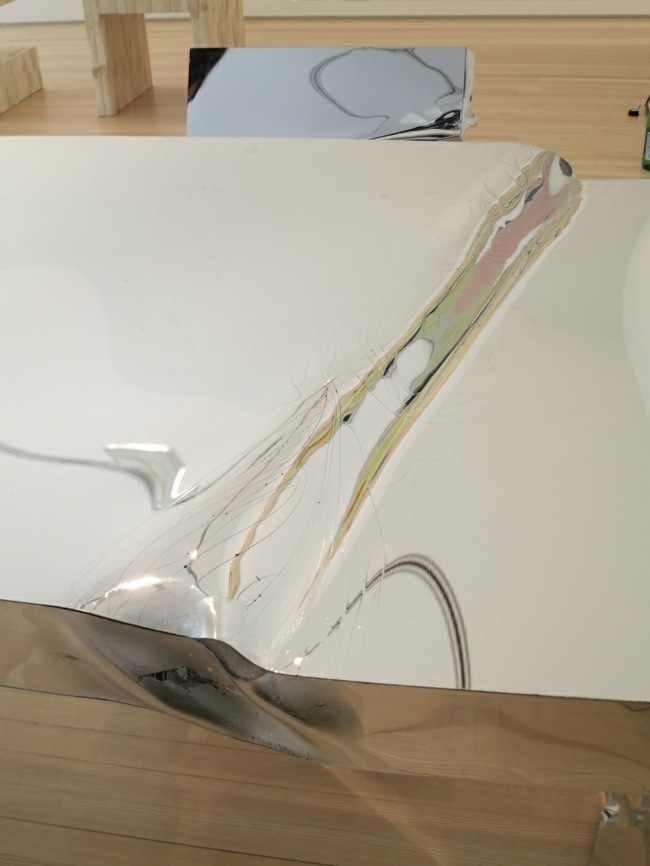 مرآة طاولة مصمم البصريات فكرة تأثيث المكاتب الحديثة