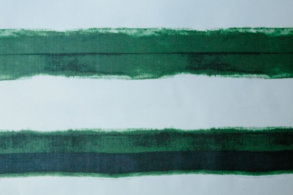 تقليد الألوان المائية المائية خطوط مستدامة مرسومة باليد الزمرد الأخضر