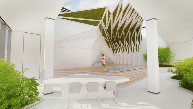تصميم داخلي حديث في دبي برج مكاتب أوبس شقق فاخرة