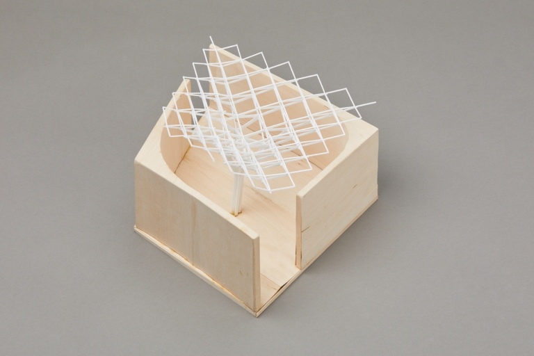 معلقة خشبية سقف 3D نموذج بناء منزل