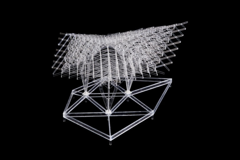 السقف الخشبي المعلق 3D التوضيح مرحلة التخطيط