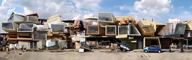 ديونيسيو غونزاليس العالم المثالي للهندسة المعمارية ، منازل مكدسة