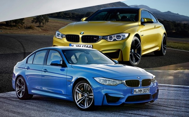 يشكل تصميم BMW M4 باللون الأزرق والأصفر خطًا ديناميكيًا