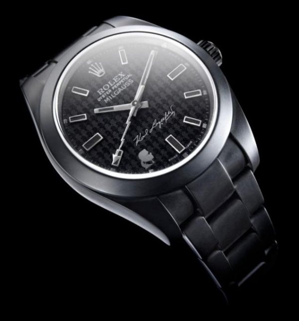 طبعة تصميم ساعة المعصم Karl-Lagerfeld لساعة رولكس