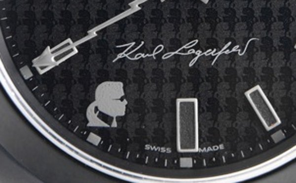 شاهد ساعة كارل لاغرفيلد رولكس ذات الإصدار المحدود من ساعة اليد ذات اللون الأسود