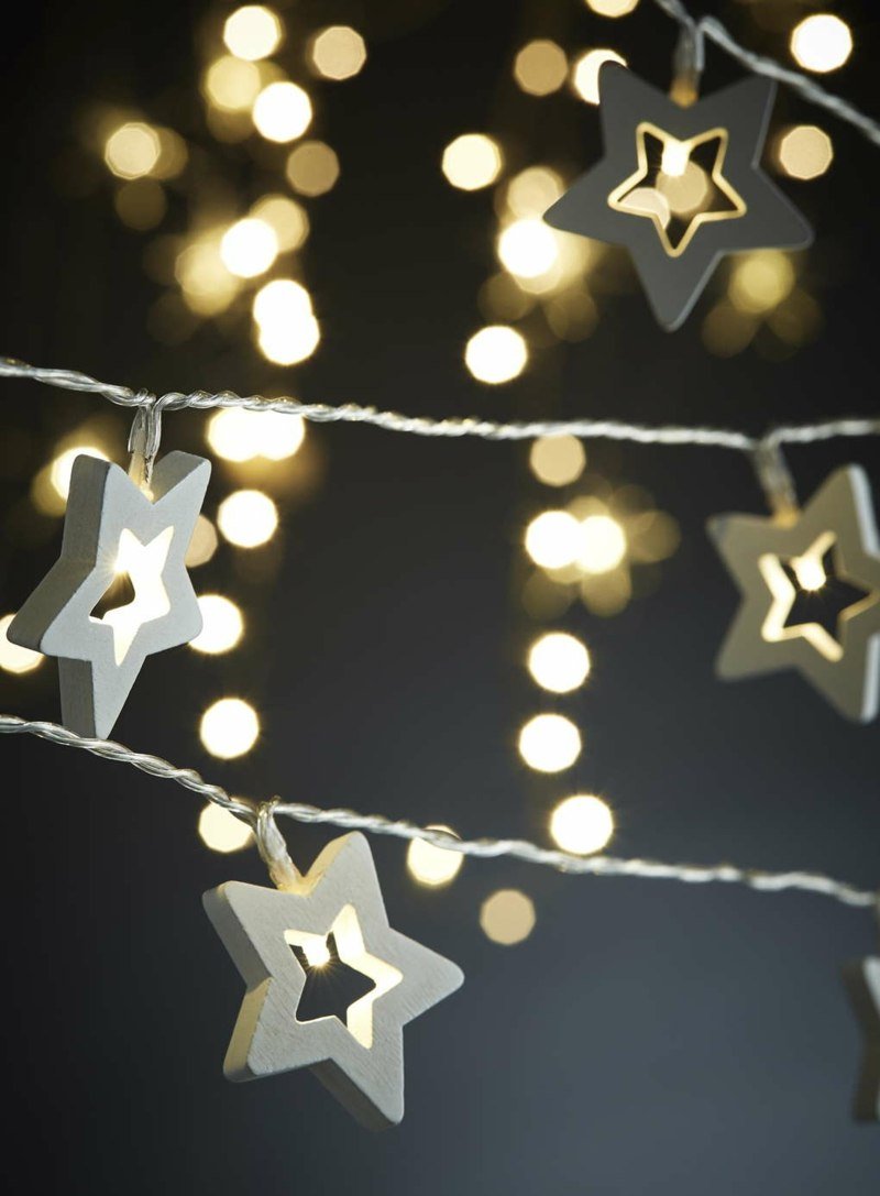 إضاءة DIY لتزيين أرقام نجمة عيد الميلاد أضواء الجنية
