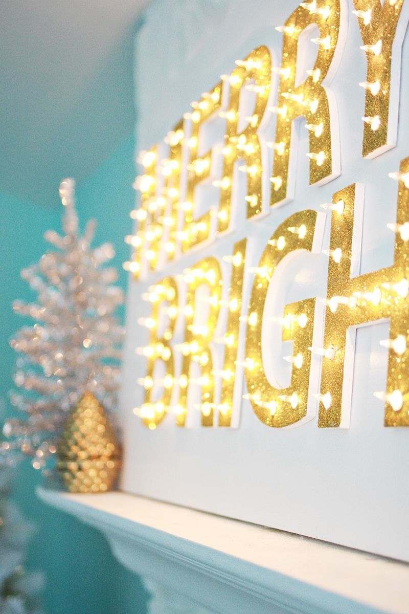 diy الإضاءة لوحة عيد الميلاد تصميم الجنية أضواء حروف