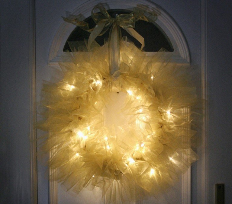 DIY الإضاءة عيد الميلاد إكليل فكرة النسيج رومانسية أضواء الجنية تصميم سهل العبث