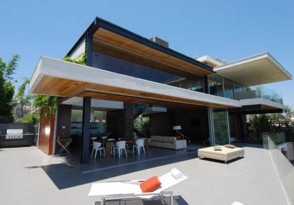 العمارة الحديثة - منزل الأحلام في الولايات المتحدة - تصميم الواجهة