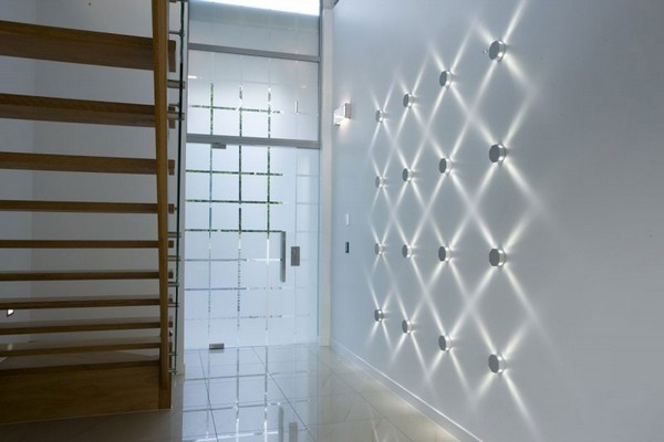 تصميم مدخل أضواء الجدار LED
