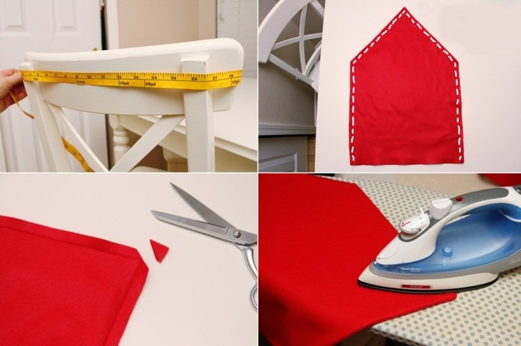 قبعة Tinker Santa - تعليمات لأغطية الكراسي المصنوعة من اللباد