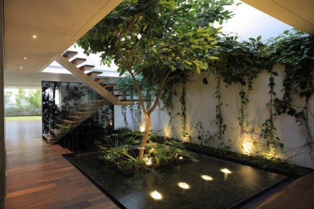 أفكار لمدخل المنزل لإضاءة التصميم ، والسلالم الخارجية ، وزراعة الفناء